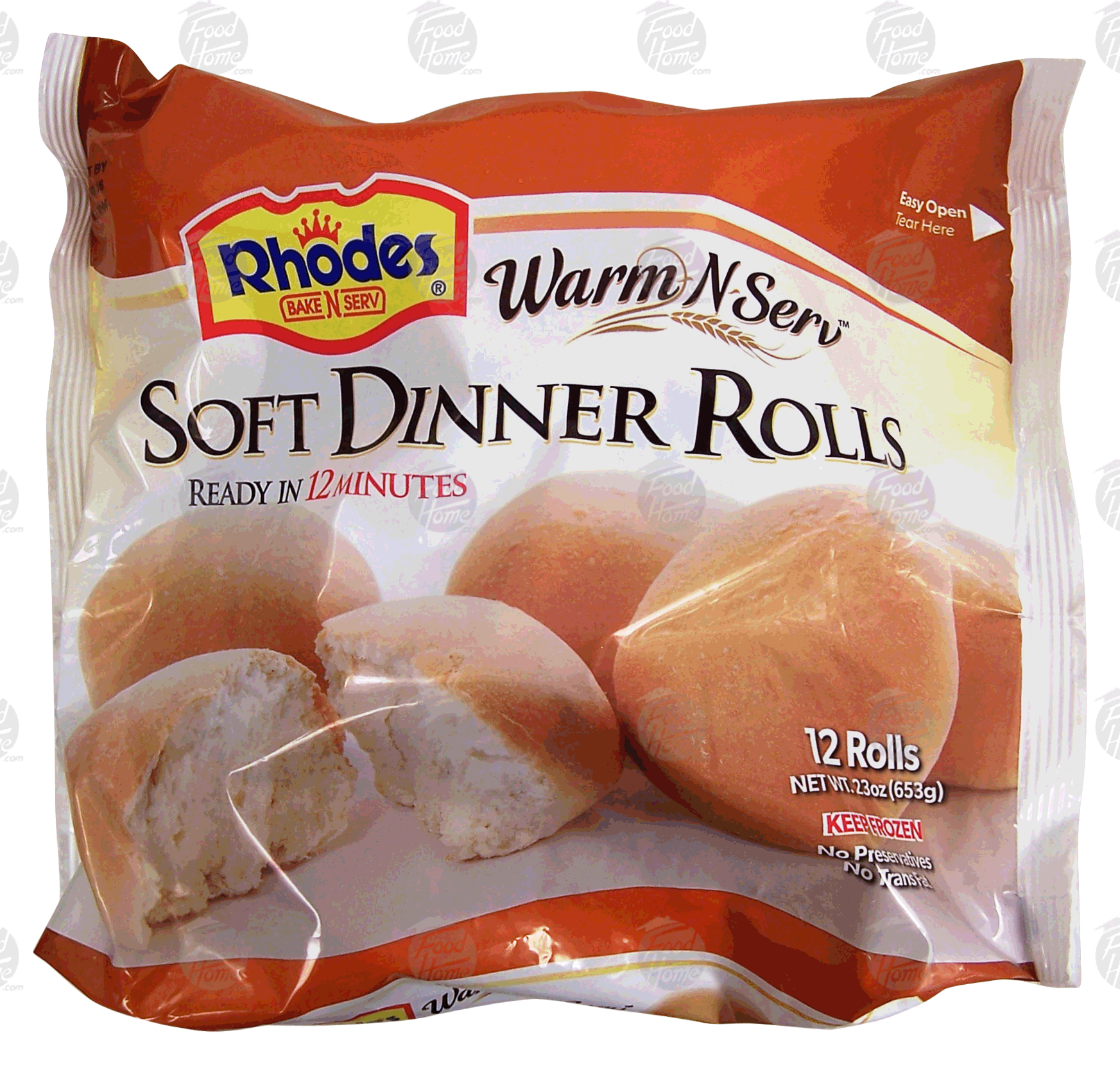 Rhodes Warm-N-Serv soft dinner rolls, 12 rolls Full-Size Picture